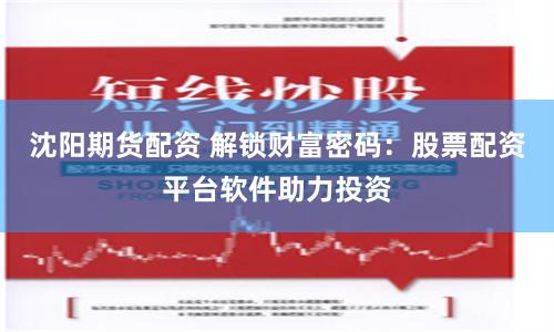 沈阳期货配资 解锁财富密码：股票配资平台软件助力投资